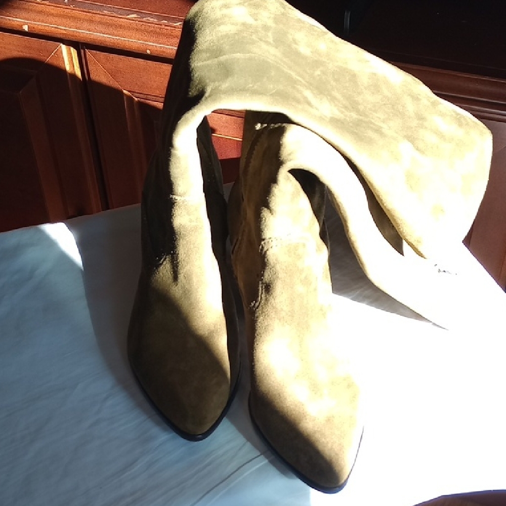 Frye Olive Suede Boots